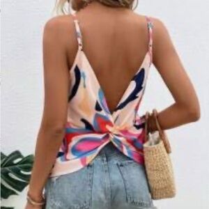 2!!! Colorful Abstract Women's Top